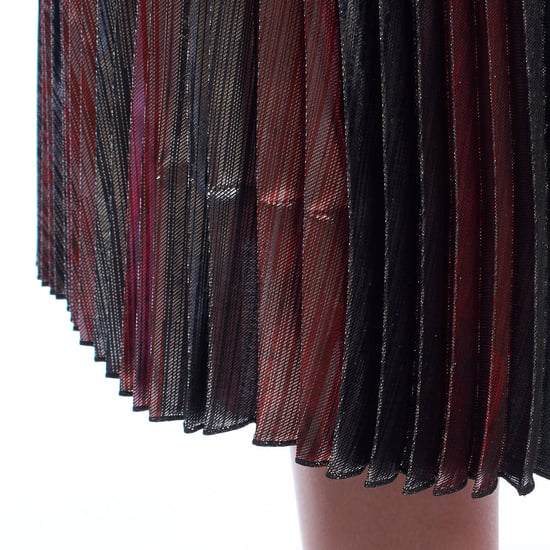 Women's Metallic Pleated Midi Skirt WJCP312F - Image 5