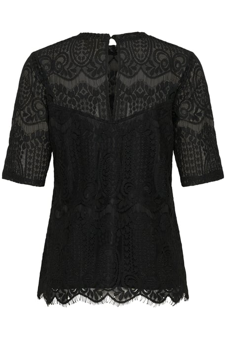 Blouse met korte mouwen CUulia Slim fit black - Image 5