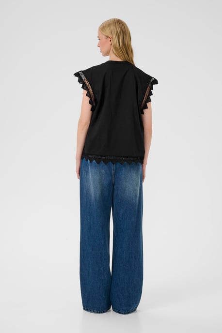 Mouwloos shirt KBOmmi Straight fit black - Image 2