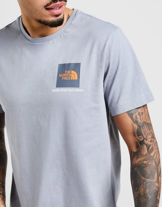 The North Face Men’s Small Box Short Sleeve Co-ord Shorts Set in Tradewinds Grey - Image 2