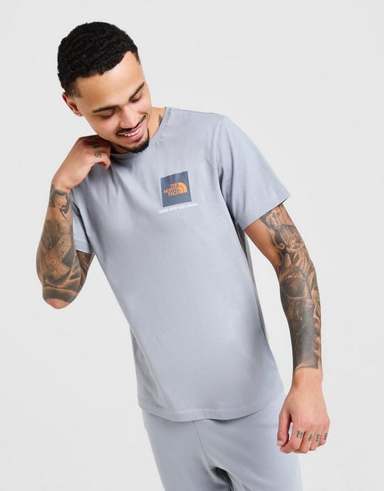 The North Face Men’s Small Box Short Sleeve Co-ord Shorts Set in Tradewinds Grey - Image 5