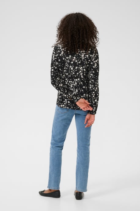 Blouse met lange mouwen KAbeathe Regular fit black white - Image 2