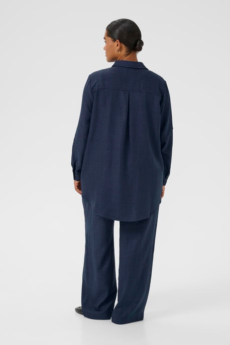 Blouse met lange mouwen KCellie Loose fit dark blue - Image 2