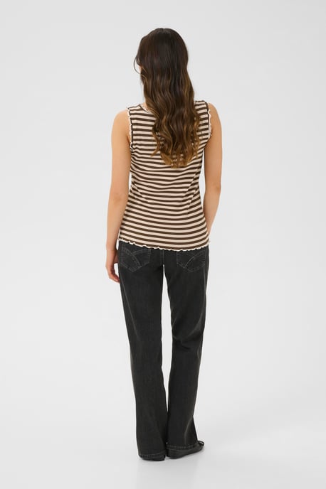 Jersey top CRRibba Slim fit beige - Image 2