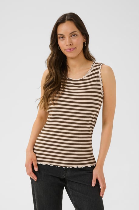 Jersey top CRRibba Slim fit beige - Image 3