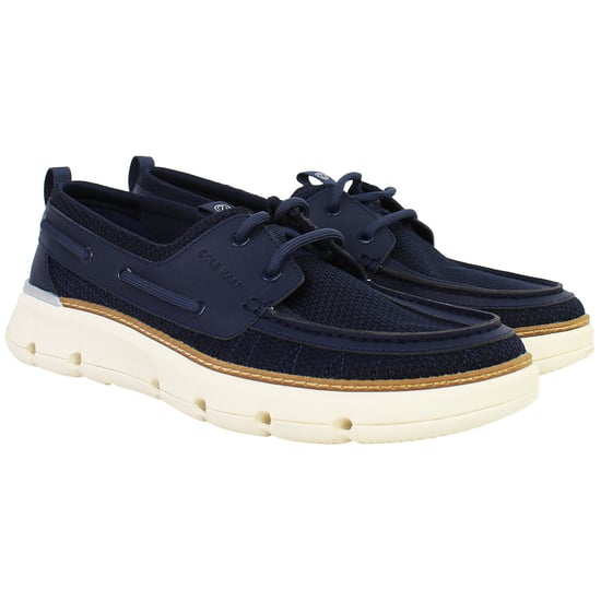 Cole Haan ZERØGRAND Regatta Womens Navy Boat Shoes - Image 2
