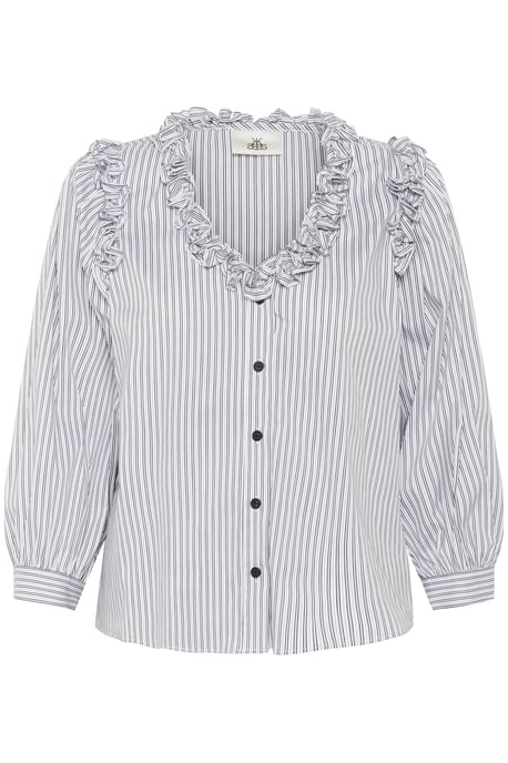 Blouse met lange mouwen KBBeatrice Feminine white black - Image 4