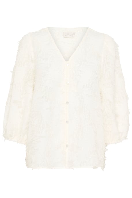 Blouse met lange mouwen KApariva Loose fit white - Image 4