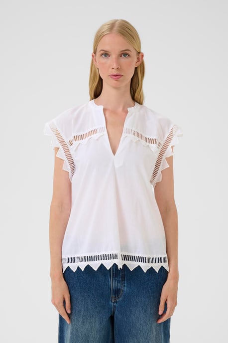 Mouwloos shirt KBOmmi Straight fit white - Image 3