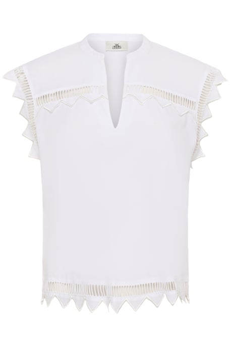 Mouwloos shirt KBOmmi Straight fit white - Image 4