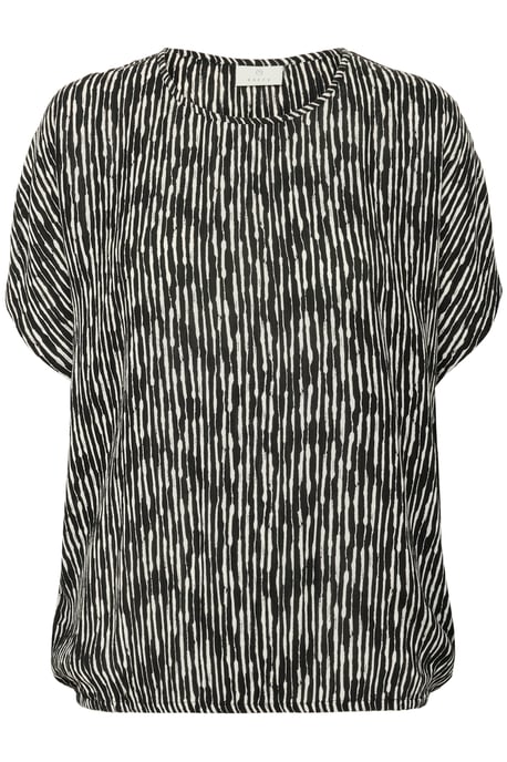 Mouwloos shirt KAamber Loose fit black offwhite - Image 4
