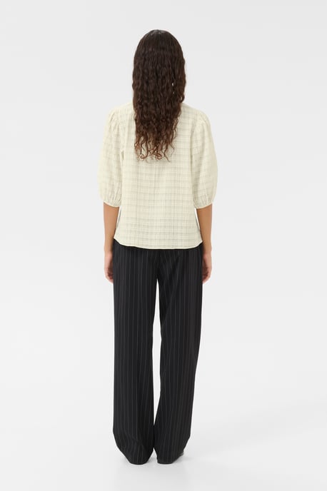 Blouse met korte mouwen KBAyo Classic fit white - Image 2