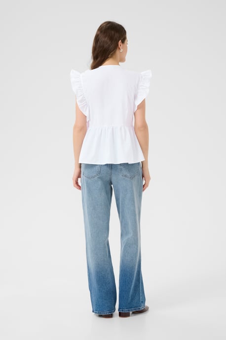 Blouse met korte mouwen KAgerid Regular fit white - Image 2