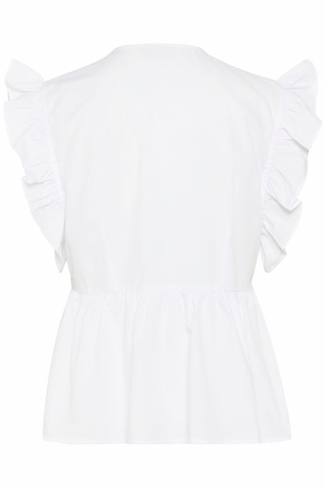 Blouse met korte mouwen KAgerid Regular fit white - Image 5