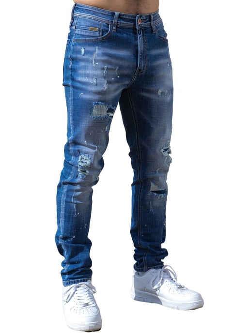 Enzo Milano | Rippade jeans för män - Image 2