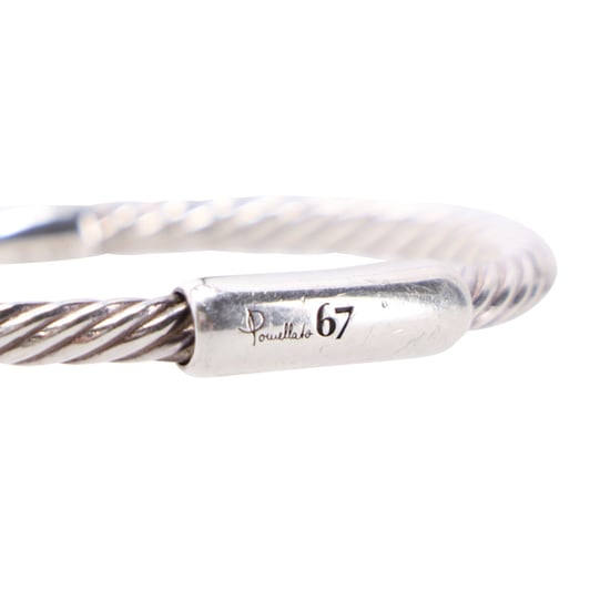 Pomellato 67 Gedraaide Bangle Armband in Zilver Metaal - Image 4