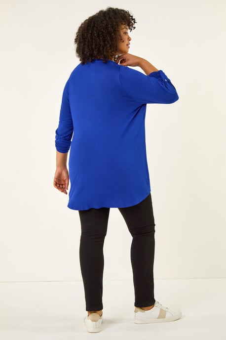 Curve Buttoned Stretch Top - Image 4
