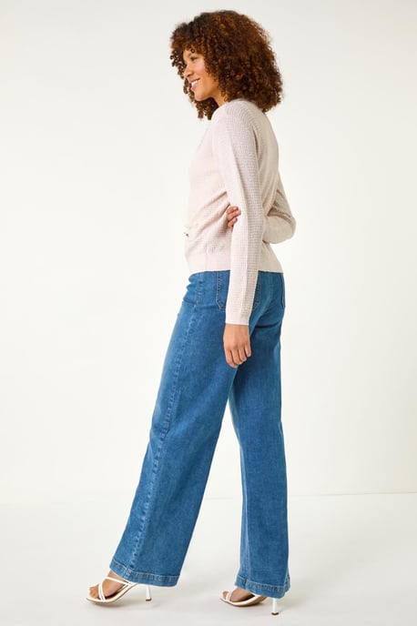 Fringe Button Knit Cardigan - Image 4