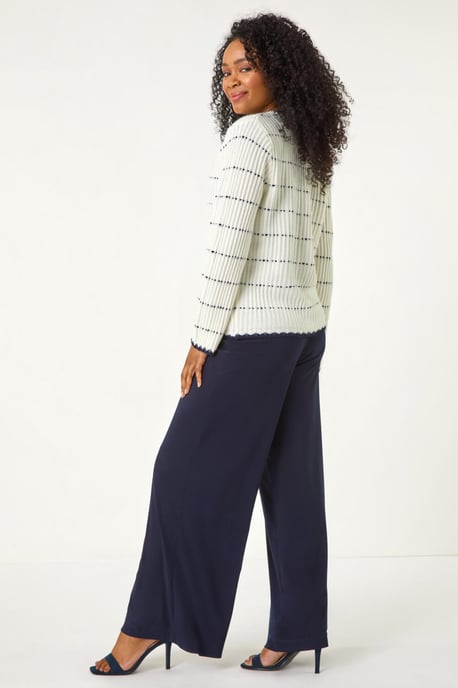 Petite Contrast Stitch Cardigan - Image 4
