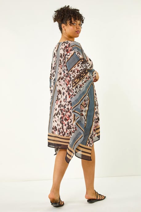 Curve Contrast Print Kaftan - Image 3