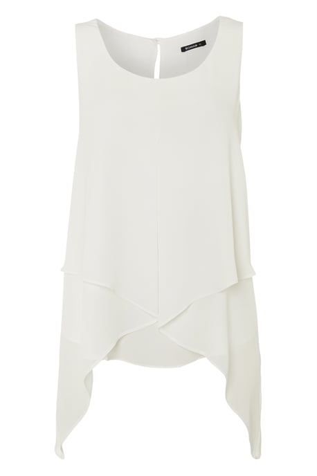 Asymmetric Sleeveless Vest Top - Image 1