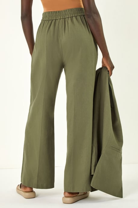 Smart Twill Wide Leg Pocket Trouser - Image 4