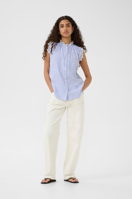 Overhemd met lang mouwen DallyIW Regular fit blue white - Image 2