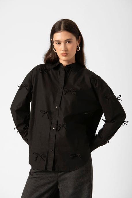 SLJoa Bow Shirt LS Loose fit - Image 2