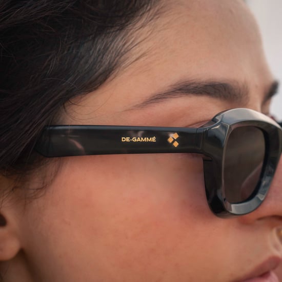 De-Gamme Black Geometric Frame Polarized Sunglasses - Milan - Image 3