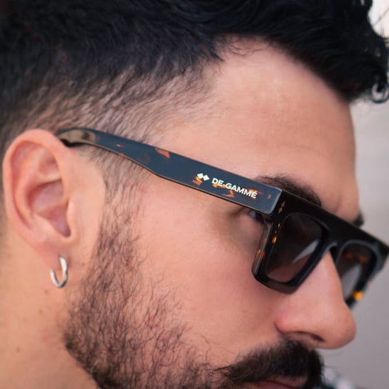 De-Gamme Brown Rectangle Thick Frame Polarized Sunglasses - Valencia - Image 4