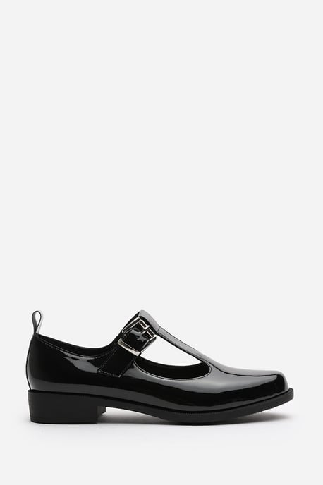 Wheres That From Womens 'Piper' Wide Fit Mary Jane Loafers With Buckle Strap - Image 1