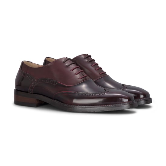 Justin Reess Heren Wijnrode Patentleren Brogue Formele Schoenen - Harry - Image 3