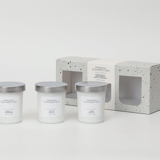 French Connection White Collection Trio of Candles Giftset 3 x 52g - Image 1