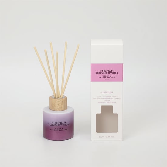 French Connection Metallic Collection Peony & Almond Blossom Reed Diffuser 100ml - Image 1