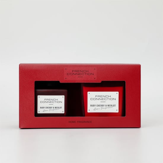 French Connection Autumn Collection Ruby Cherry & Merlot Diffuser + Candle Gift Set - Image 3