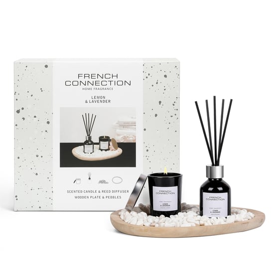 French Connection Lemon & Lavender Diffuser 50ml + Candle 55g - Image 3