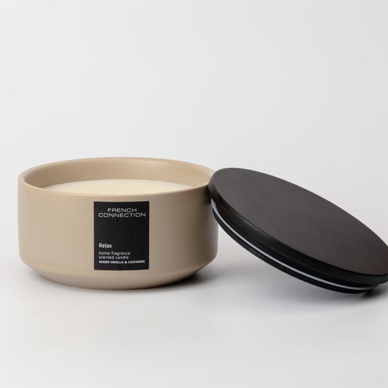 French Connection Stone Collection Warm Vanilla & Cashmere Candle 405g - Image 4