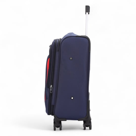 Soft Navy Cabin Suitcase Nylon 900D Suitable Integrated Lock for Easyjet, Ryanair, Wizzair - Image 5