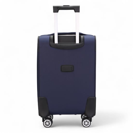 Soft Navy Cabin Suitcase Nylon 900D Suitable Integrated Lock for Easyjet, Ryanair, Wizzair - Image 6