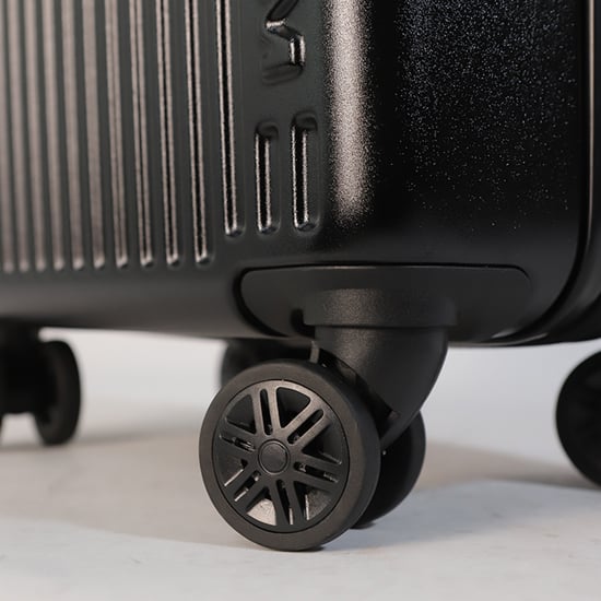 Hard Shell Cabin 44 x 22 x 38 cm Black TSA Secure Luggage Suitcase Suitable for Easyjet, Ryanair - Image 5