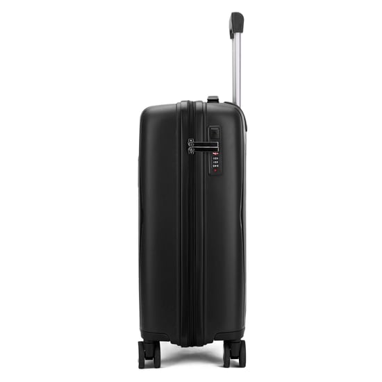 Robust Black Hard Shell Cabin Suitcase TSA Luggage Suitable for Easyjet, Ryanair, Wizzair - Image 5