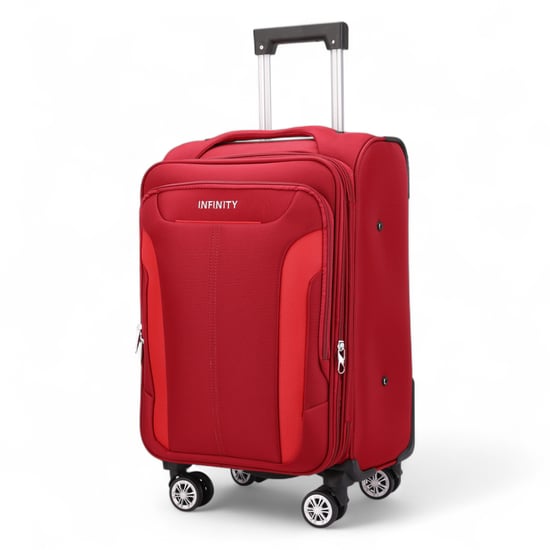 Soft Red Cabin Suitcase Nylon 900D Suitable Integrated Lock for Easyjet, Ryanair, Wizzair - Image 4