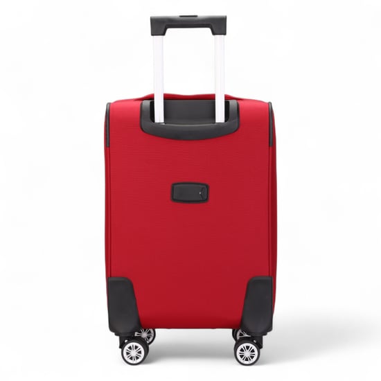 Soft Red Cabin Suitcase Nylon 900D Suitable Integrated Lock for Easyjet, Ryanair, Wizzair - Image 6
