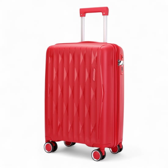 Robust Red Hard Shell Cabin Suitcase TSA Luggage Suitable for Easyjet, Ryanair, Wizzair - Image 4