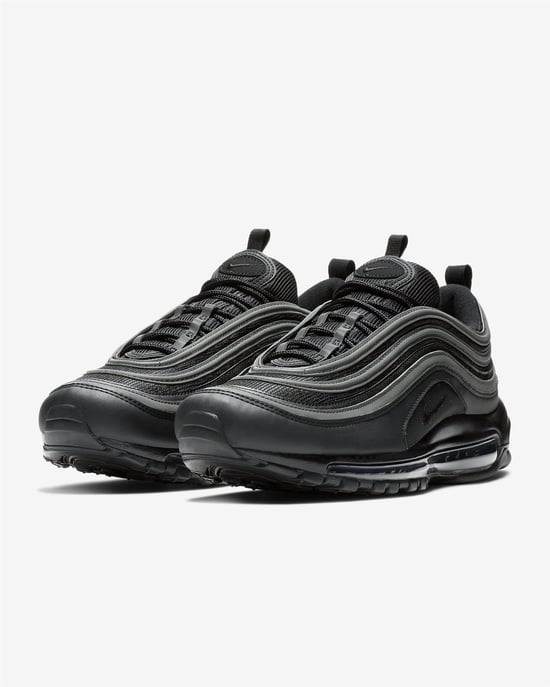 Nike Air Max 97 Trainers Black/White/Black - Image 3