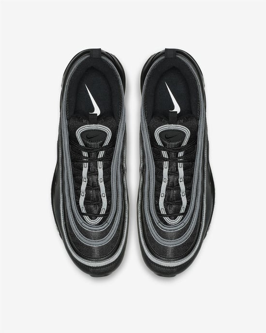 Nike Air Max 97 Trainers Black/White/Black - Image 4