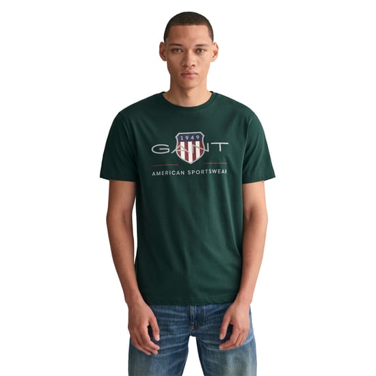 GANT Mens Regular Fit Short Sleeve Archive Shield T-Shirt - Image 3