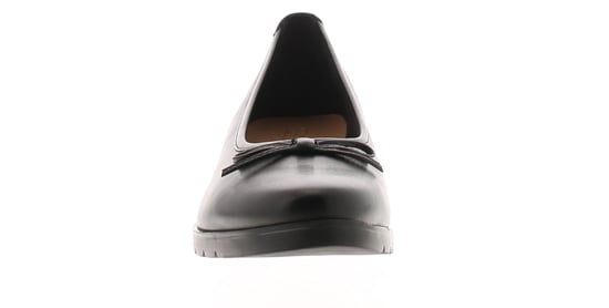 Comfisole Womens Wedge Shoes Dart Leather Slip On black - Image 3