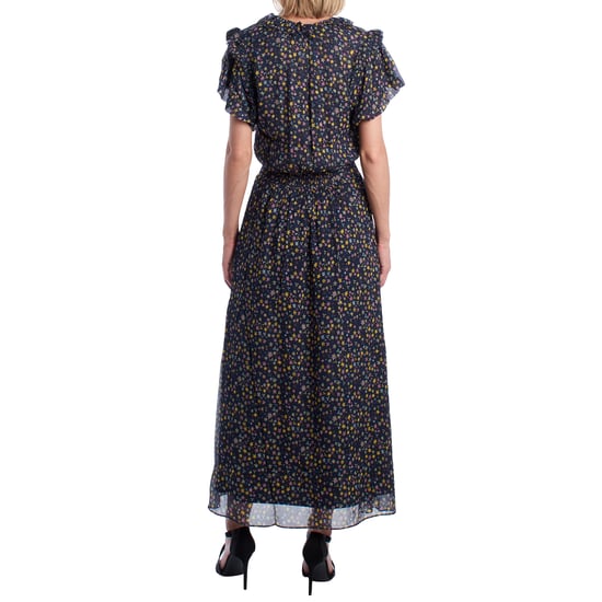 Women's Long Dress with Bow Neckline and Ruffles WJCF0402F - Image 4