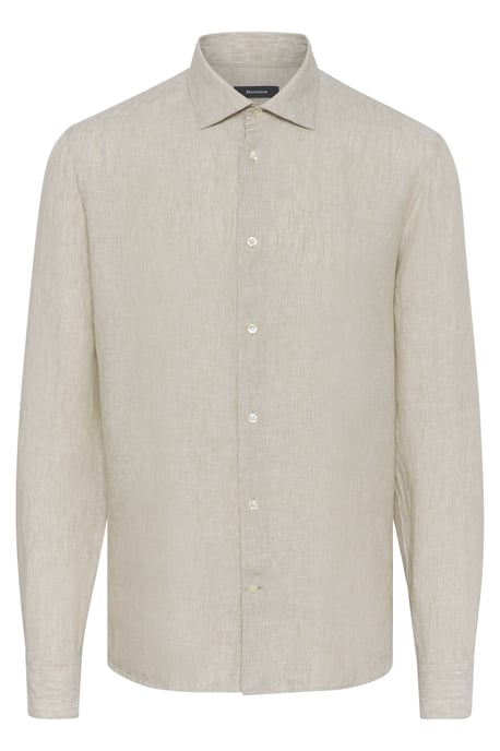 Overhemd met lang mouwen MAmarc Regular fit beige - Image 3